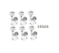 Set di 6 chiavi meccaniche per chitarra, set di viti a destra, sintonizzatori in linea 1:15 rapporto chitarra tuning chiave Pegs