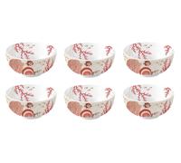 Set Di 6 Ciotole Da Muesli Marittime REEF Corallo D. 12Cm Porcellana EASY LIFE