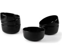 Excelsa Nordic Set 6 Coppette, Ceramica, Nero, Capacità 625 Ml., Effetto Matt