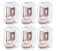 Set di 6 clip trasparenti antiscivolo per piumino, per una sistemazione sicura della biancheria da letto e una facile preparazione del letto (trasparente)