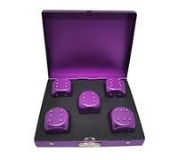 Set di 6 colori assortiti in lega di alluminio per giochi da tavolo, attività a tema, feste, 6 colori (confezione da 5)