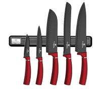 Set di 6 coltelli magnetici BERLINGER HAUS color bordeaux BH-2534
