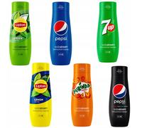 Set di 6 concentrati Lipton SodaStream: Limone, Verde, Pepsi, Mirinda, 7UP e Pep