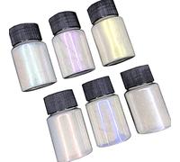 Set di 6 confezioni di pigmenti in polvere di mica perlescente di mica per resina epossidica per sapone tinture artigianali 10 g/ogni perlescente per vernice