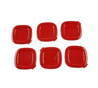 Set di 6 coperchi per yogurt rosso Multi Delices (SS-1530000653)