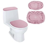 Set di 6 coperture for serbatoio WC, 3 paia, coperchi antipolvere universali durevoli elastici e for for accessori for l'arredo del bagno(Pink)