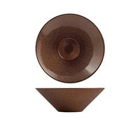 H+H Set 6 coppe Glam Bronze - Vetro, Ø 24 cm