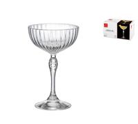 Set di 6 coppe in vetro trasparente modello America ’20 da cocktail della
