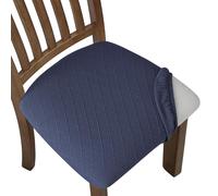 Set di 6 coprisedie elasticizzati Fuloon in jacquard, sfoderabili e lavabili, coprisedie antipolvere per sala da pranzo, coprisedie per cuscini (