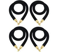 Set di 6 Corde di delimitazione in Velluto da 1,8 m - Divisori per Code di Alta qualità per Il Controllo della Folla in Hotel, teatri, Set cinematografici e luoghi per Eventi - Resistenti, e