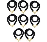 Set di 6 Corde di delimitazione in Velluto da 1,8 m - Divisori per Code di Alta qualità per Il Controllo della Folla in Hotel, teatri, Set cinematografici e luoghi per Eventi - Elegante Ross