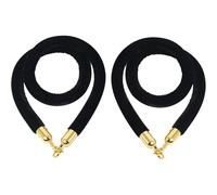 Set di 6 Corde di delimitazione in Velluto - Divisorio per Code e Controllo della Folla da 1,8 m per Hotel, teatri, Set cinematografici e luoghi per Eventi - Elegante Corda di delimitazione