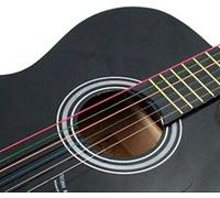 Set di 6 corde per chitarra, corde mercerizzate, corde colorate classiche per chitarre classiche di varie dimensioni, corde di ricambio in acciaio per chitarra acustica