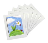 Set di 6 cornici adesive per collage, 20,3 x 25,4 cm, per decorazione da parete, senza bisogno di chiodi, da appendere alla parete per foto, decorazione per casa, ufficio, soggiorno, mostre,