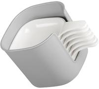 Set di 6 cucchiai dosatori da cucina, in plastica, con organizer