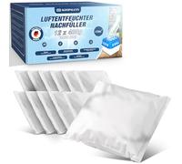 Set di 6 deumidificatori per ambienti con 12 sacchetti di ricarica granulati da 400 g, efficace tappo dell'umidità senza corrente, protezione da muffe e odori per ambienti fino a 25 m² (12 ricariche