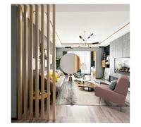 Set di 6 divisori regolabili in legno, divisori decorativi per casa, ufficio e hotel, dal pavimento al soffitto, senza bisogno di attrezzi, altezza 135 cm