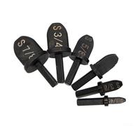 Set di 6 espansori per tubi in rame, manico triangolare, strumento per svasare tubi da 5-20 mm di diametro, kit di pressatura in acciaio al carbonio per riparazione frigorifero AC, dimensioni da 1/4 a