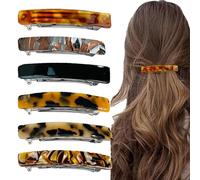 Set di 6 fermagli per capelli, eleganti per viaggi, ragazze, scuola e ragazzi