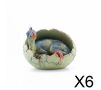 Set di 6 Figure di Dinosauri a Forma di Uovo Da Far Schiudere. Giocattolo