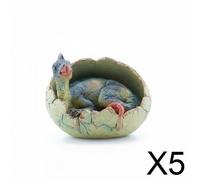 Set di 6 Figure di Dinosauri a Forma di Uovo Da Far Schiudere. Giocattolo