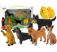 Set di 6 figurine di razze canine Famous Dog of the World