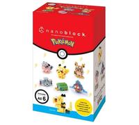 Set di 6 figurine in mattoncini - NANOBLOCK - Pack Pokémon tipo Elettrico - Nouvo