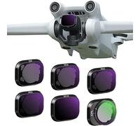 Set di 6 filtri ND per DJI Mini3/Mini 3 Pro Accessori, per Bright Sunny Daylight, Multi Coated HD Glass, 32 strati di rivestimento HD AGC vetro ottico (UV, CPL, ND8, ND16, ND32, ND64)