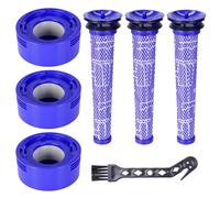 Set di 6 Filtro Compatibile Con Dyson V7 V8 Absolute, Animal, Motorhead, Total Clean - Filtri di Ricambio per Aspirapolvere, 965661-01 & 967478-01