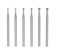Set di 6 frese a tazza rotonde per la creazione di gioielli e intaglio del legno, strumenti per intagli dettagliati