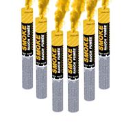Set di 6 fumigeni a mano ± 120 secondi giallo - Trigger a stoppino - fumigeni colorati da tenere in mano - Categoria F1 - ZENDA CLUB®