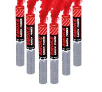 Set di 6 fumigeni a mano ± 120 secondi rosso - Trigger a stoppino - fumigeni colorati da tenere in mano - Categoria F1 - ZENDA CLUB®