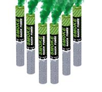 Set di 6 fumigeni a mano ± 120 secondi verde - Trigger a stoppino - fumigeni colorati da tenere in mano - Categoria F1 - ZENDA CLUB®