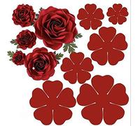 Set di 6 fustelle in metallo 3D a forma di rosa, motivo floreale, foglie di foglie, per fai da te, scrapbooking, album decorativi e goffratura, per realizzare biglietti