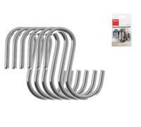 Set di 6 ganci cromati modello Lonardo