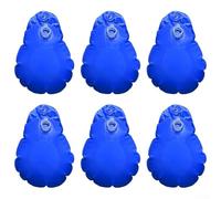 Set di 6 ganci per copertura per piscina, a prova di perdite, facili da installare sopra il suolo, protezione invernale, riutilizzabili, in PVC blu, compatti, 34 x 24 x 5 cm (blu scuro)