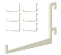 Set di 6 ganci per pannello forato Ikea Skadis - Gancio a L dritto, 90 mm - Supporto da parete, pannello per utensili e accessori