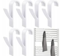 Set di 6 ganci universali per asciugamani - Bianco