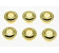 Set di 6 ghiere in metallo per meccaniche di chitarra vintage, ideali per fori di accordatore da 10 mm (oro)