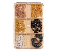 Set di 6 griglie per unghie in metallo gotico, con incantesimi di roccia, per decorazioni e decorazioni