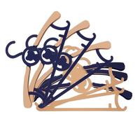 Set di 6 Grucce Estensibili per Bambini Teddy Bear | Plastica