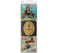 Set Di 6 Guinness Sughero Retro Sottobicchieri (Legno Look Gilroy Disegni)