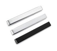 Set di 6 Honey Bear Fermacravatte Uomo per cravatta di dimensioni normali,Acciaio Inox, Ferma Cravatta per Regalo di Nozze D'affari,5.4cm (3 pezzi senza scatola B)