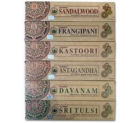 Set di 6 incensi biologici | Masala 100% naturale ed ecologico | Confezione 6 x 15 g