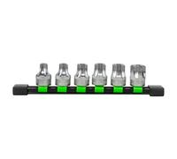 SET DI 6 INSERTI TORX INVIOLABILI CON BUSSOLE 1/2"