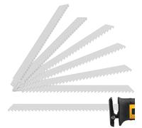Set di 6 lame per sega a sciabola, in acciaio inox, 4 pezzi, 300 mm, 2 pezzi, 225 mm, durevoli, affilate, per alimenti surgelati, carne, ossa