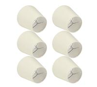 Set di 6 lampade piccole E14 in tessuto color crema per lampade da parete e lampade da parete per illuminazione domestica perfetta per soggiorno e camera da letto