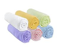 Set di 6 lenzuola 40 x 80/40 x 90 cm, culla, culla, culla | 100% cotone, multicolore | estensibile traspirante | sonno sano, marchio Easy Dort, certificato Oeko-Tex | Prodotto in Europa