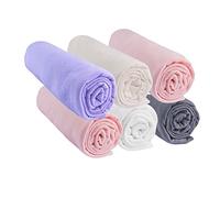 Set di 6 lenzuola da 70 x 140 cm, per lettino da bambino, 70 x 140 cm, 100% cotone jersey | Candy | estensibile e traspirante | sonno sano | Marchio Easy Dort | Oeko-Tex | Qualità | Made in Europe