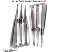 Set di 6 Leva Lussazione Leve per Radici Estrazione del Dente Dentale Chirurgia